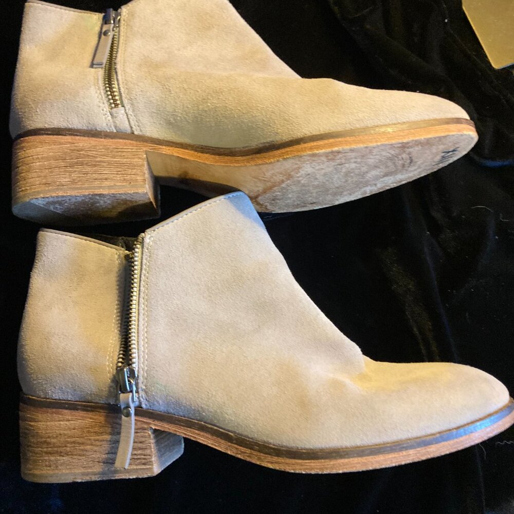 Cole Haan Grey Suede Ankle Boots